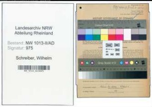 Entnazifizierung Wilhelm Schreiber , geb. 20.08.1912 (Stadtinspektor)