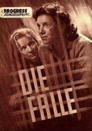Programm zu dem tschechoslowakischen Spielfilm "Die Falle"