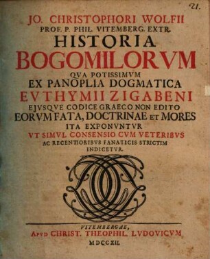 Historia Bogomilorum