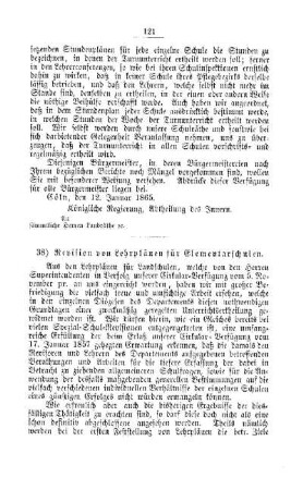 Revision von Lehrplänen für Elementarschulen : [V. Elementarschulwesen]