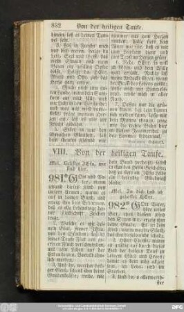 VIII. Von der heiligen Taufe.
