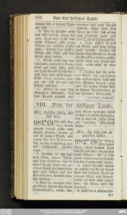 VIII. Von der heiligen Taufe.