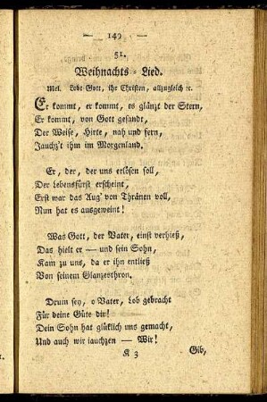 51. Weihnachts- Lied. - 60. Lied beym Donnerwetter.