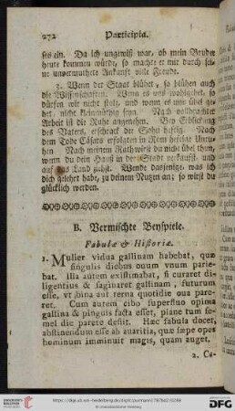 B. Vermischte Beyspiele