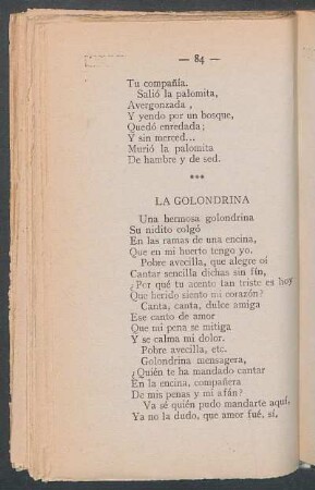 La golondrina.