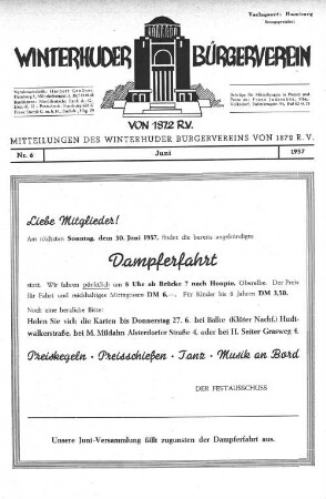 Nr. 6 Juni 1957