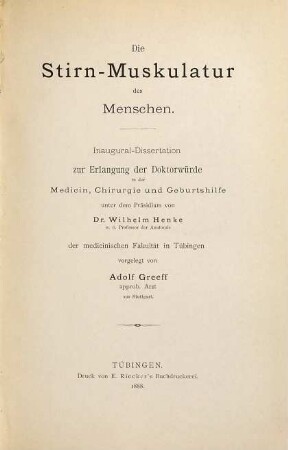 Die Stirn-Muskulatur des Menschen ...