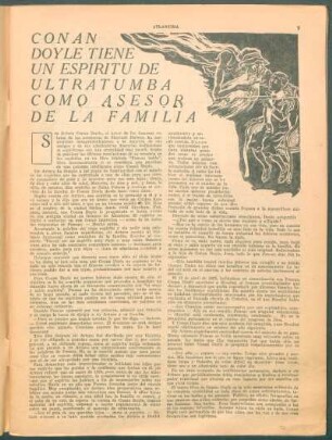 Conan Doyle tiene un espíritu de ultratumba como asesor de la família