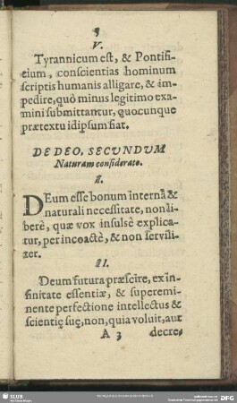 De Deo, Secundum Naturam considerato