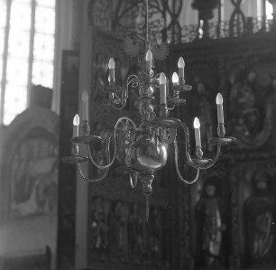 Kronleuchter. Messing. Bernau, Stadtpfarrkirche St. Marien, Hauptschiff