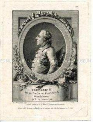 Profilbildnis des Königs Friedrich II. von Preußen