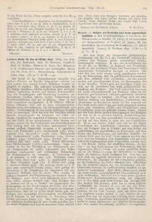 523-524 [Rezension] Luther’s Werke für das christliche Haus ; Vollständiges Namen- und Sachregister