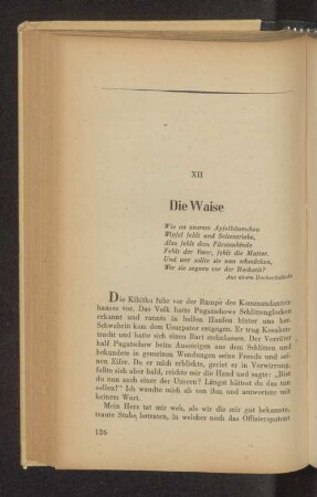 XII Die Waise