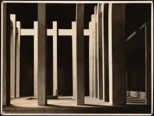 Neue Wache (Königswache), Berlin Umgestaltung zur Gedächtnisstätte für die Gefallenen des 1. Weltkriegs: Innenhof des Modells