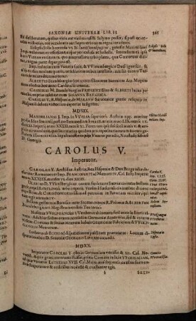 Carolus V. Imperator.