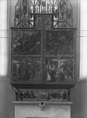 Altar im geschlossenen Zustand — Vier Szenen aus der Passion Christi