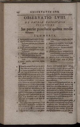 De Patriæ Potestatis Solutione.