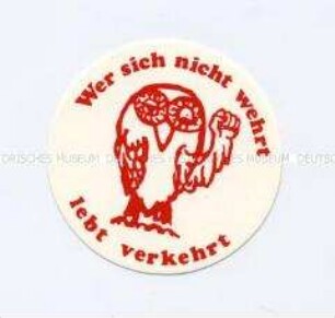 Aufkleber "Wer sich nicht wehrt lebt verkehrt"