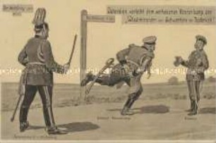 Anti-russische Postkarte