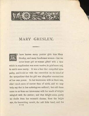 Mary Gresley and an editor's tale