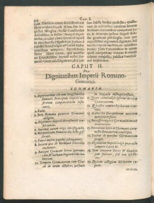 Caput II. De Dignitatibus Imperii Romano-Germanici.