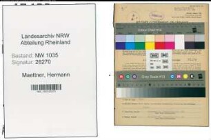 Entnazifizierung Hermann Maettner , geb. 17.04.1901 (Kesselwaerter)