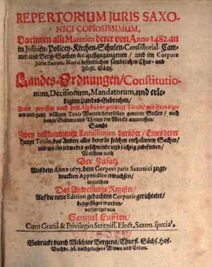 Repertorium iuris saxonici