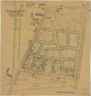 Fischer, Theodor; Freimann; Baulinien- und Bebauungspläne - Baulinienänderung