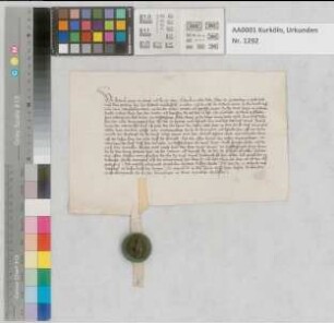 Desfallsiger Revers des Grafen von Moers (s. Nr. 1291). d. Donnerstag nach Reminiscere.