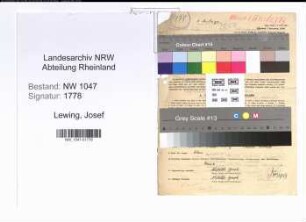 Entnazifizierung Josef Lewing , geb. 25.03.1887 (Lehrer)
