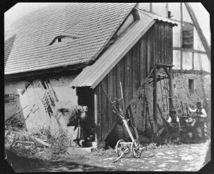 Alter Hof mit Treppe