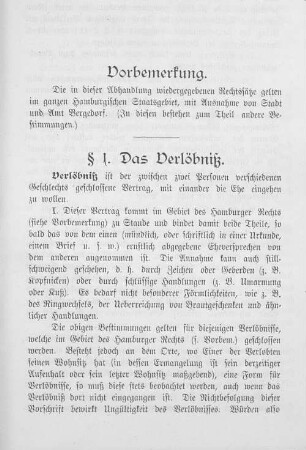 § 1. Das Verlöbnis.