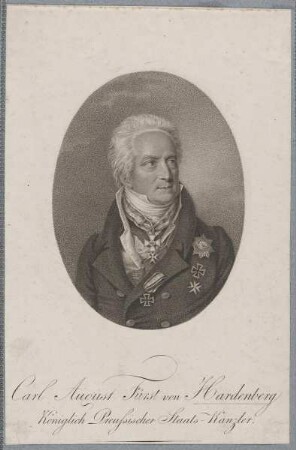 Bildnis des Karl August Fürst von Hardenberg