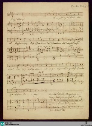 Trompeter jetzt blase den lustigsten Sang - Mus. Hs. 1366,3 : V, tr, pf; D