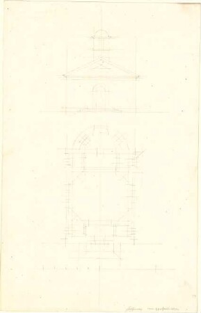 Speeth, Peter; Kapelle - Grundriss, Ansicht