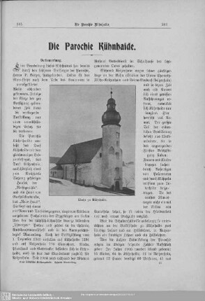 Die Parochie Kühnhaide