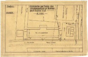 Billing, Hermann; Bruchsal, Rheinstr.; Maschinenfabrik, Verwaltungsgebäude - Lageplan