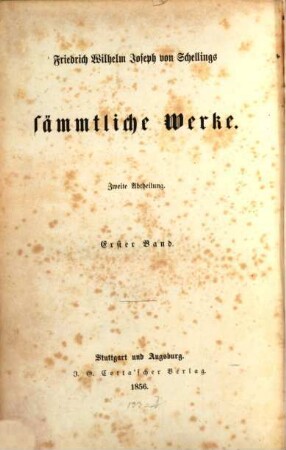 Friedrich Wilhelm Joseph von Schellings sämmtliche Werke, 2,1. Einleitung in die Philosophie der Mythologie