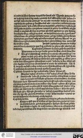 Capitulum primum secunde partis secundi libri.