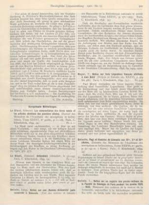 500-501 [Rezension] Meyer, P., Notice sur trois Légendiers francais attribues à Jean Belet