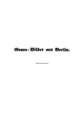 Genre-Bilder aus Berlin