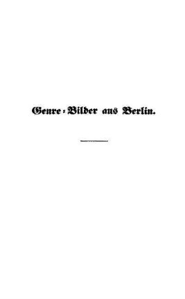 Genre-Bilder aus Berlin
