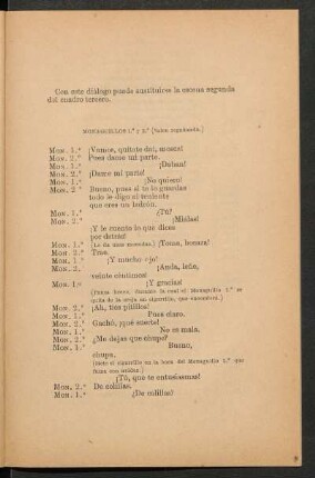 [Sustitución de la escena segunda del cuadro tercero]
