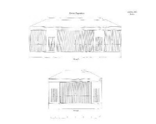 Plan: Rathhaus-Bau Berlin. Zweites Treppenhaus. Wand C. ; Wand B.