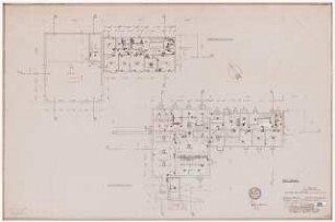 Gemeindehaus Berlin-Britz: Obergeschoss, Tiefgeschoss 1:100