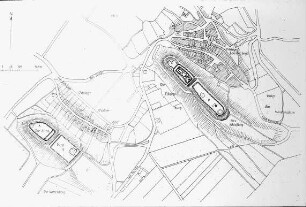 Eckartsberga, Eckartsberga, Lageplan mit Ortslage Mallendorf und Burgen