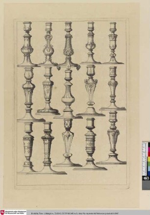 [Kerzenhalter; Chandeliers anciens]