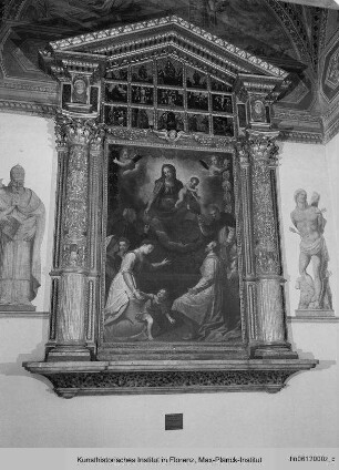 Rosenkranzmadonna mit den Heiligen Katharina und Dominikus