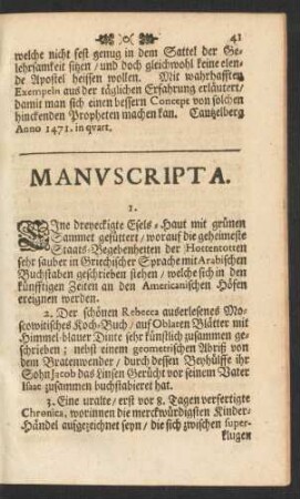 Manuscripta