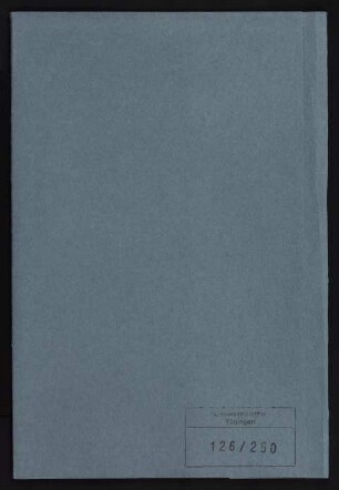 Gustav Hartmann (1835-1894). Personalakte der juristischen Fakultät : Ordentliche Professur für römisches Recht an der juristischen Fakultät 1885-1894